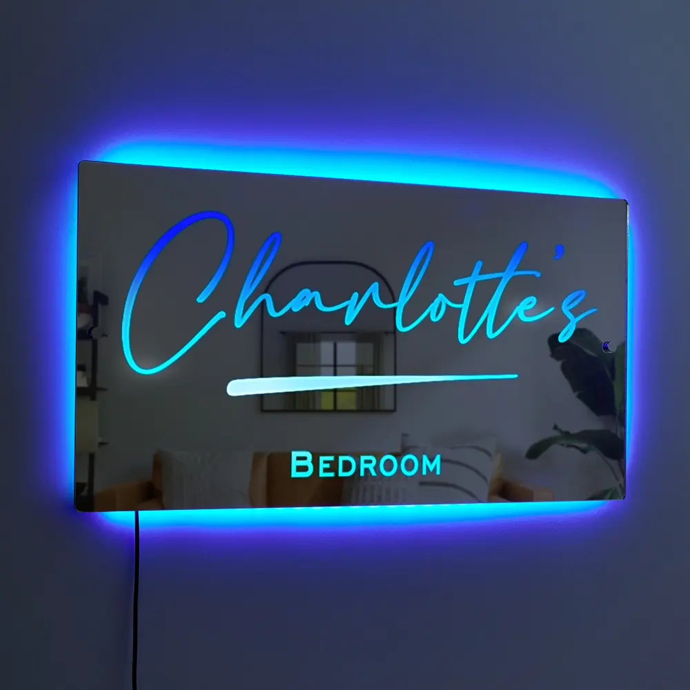 Glow Name: Personalized LED Mirror
